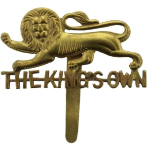 WW2 Kings Own Royal Lancaster Regiment King's Cap Badge