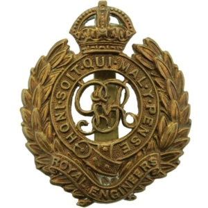 WW1 Royal Engineers Corps (George V) Cap Badge - LAMBOURNE'S BIRMINGHAM