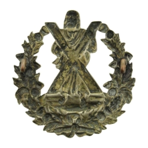 EDWARDIAN Queens Own Cameron Highlanders Regiment Cap Badge - No Scroll