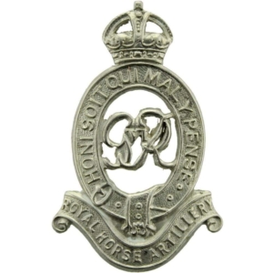 WW2 Royal Horse Artillery Regiment (George VI) RHA Cap Badge
