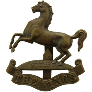 WW1 Kings Liverpool Regiment (King's) OFFICERS Bronze Officer's Cap Badge - FIRST PATTERN