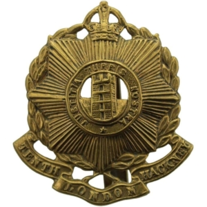 WW1 10th Hackney Battalion County of London Regiment Cap Badge