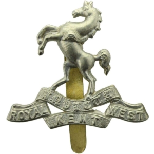 WW1 Queens Own Royal West Kent Regiment RWK Cap Badge