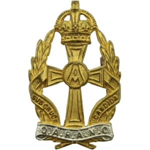 Queen Alexandras Royal Army Nursing Corps QARANC Alexandra's GILT Cap Badge