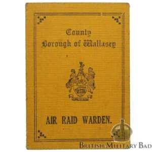 WW2 Air Raid Precautions ARP Warden's ID Card Document 1941 - WALLASEY (Liverpool)
