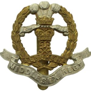 WW2 Middlesex Regiment Cap Badge - BUTTONS LTD BIRMINGHAM