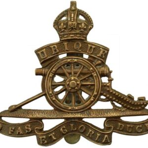 WW1 Royal Artillery Regiment Cap Badge STRENGTHENED SLIDER VERSION
