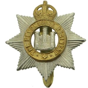 WW2 Devonshire Regiment Cap Badge