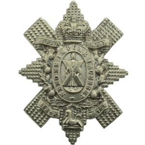 VICTORIAN Royal Highland (Black Watch) Regiment Cap Badge - Queen Victoria Crown
