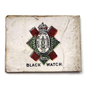 WW1 Black Watch Royal Highland Regiment Red Cross Flag Day Pin Badge