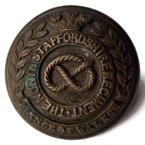 North Staffordshire Regiment Stafford Tunic Button - 26mm