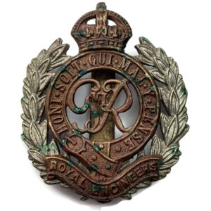 WW2 Royal Engineers Corps (George VI) BI-METAL Cap Badge
