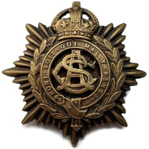 WW1 Army Service Corps ASC OFFICERS Bronze Cap Badge