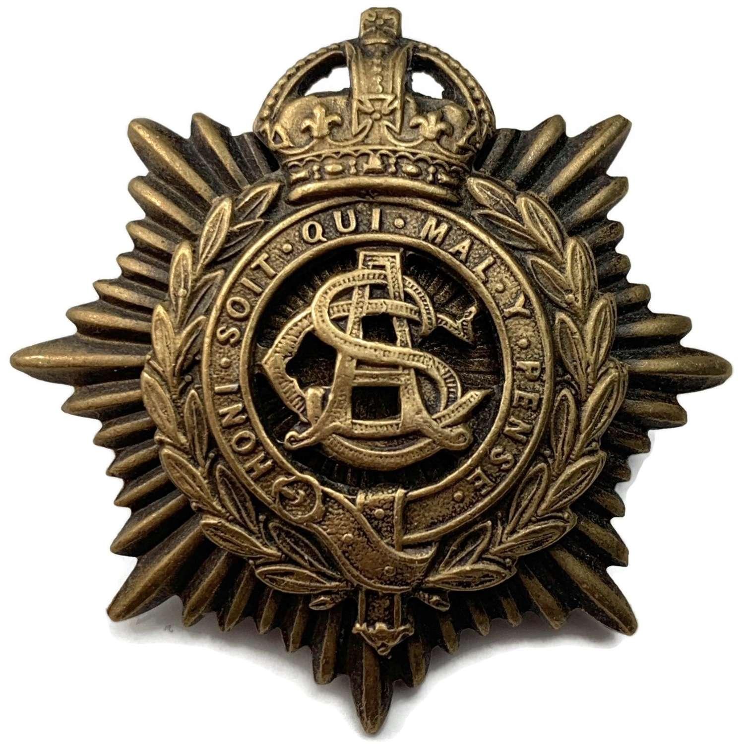 WW1 Army Service Corps ASC OFFICERS Bronze Cap Badge - British Military ...