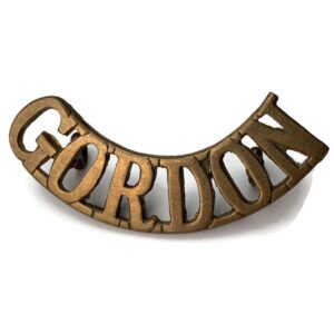 WW1 Gordon Highlanders Regiment Shoulder Title