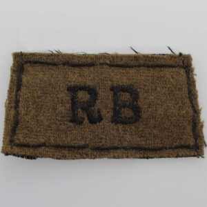 WW2 Rifle Brigade Cloth SLIP ON Shoulder Title Badge Flash
