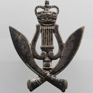 Gurkha Staff Band Corps Cap Badge - Queens Crown