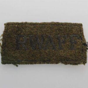 WW2 Royal West African Frontier Force RWAFF Regiment Cloth SLIP ON Shoulder Title Badge Flash