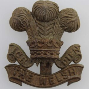 WW1 Welsh Regiment (Welch) Cap Badge