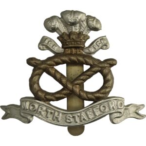 WW1 North Staffordshire (Stafford) Regiment Cap Badge