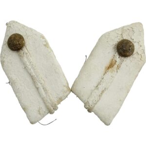 British Officers Insignia Gorgets - Royal Military Academy Sandhurst PAIR