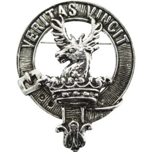 Scottish CLAN KEITH Brooch Sporran Kilt Lapel Pin Badge VERITAS VINCIT Stag