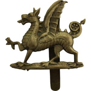 WW1 1st Monmouthshire Regiment Cap Badge - First Pattern