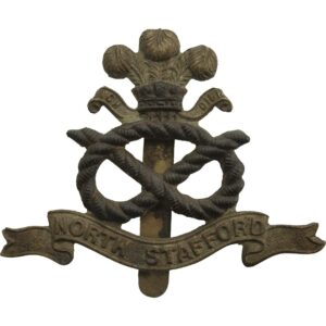 WW1 North Staffordshire (Stafford) Regiment Cap Badge