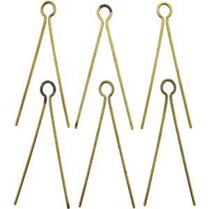 6x Cotter Split Pins for Cap Badges / Collar / Shoulder Titles OLD STOCK FROM GAUNT