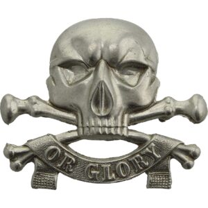 WW1 17th / 21st Lancers (Deaths Head) Regiment Cap Badge - LUGS VERSION