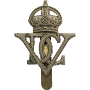 WW2 5th Royal Inniskilling Dragoon Guards Regiment Irish Cap Badge