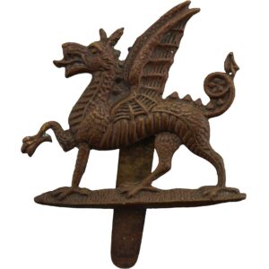 WW1 1st Monmouthshire Regiment Cap Badge - First Pattern