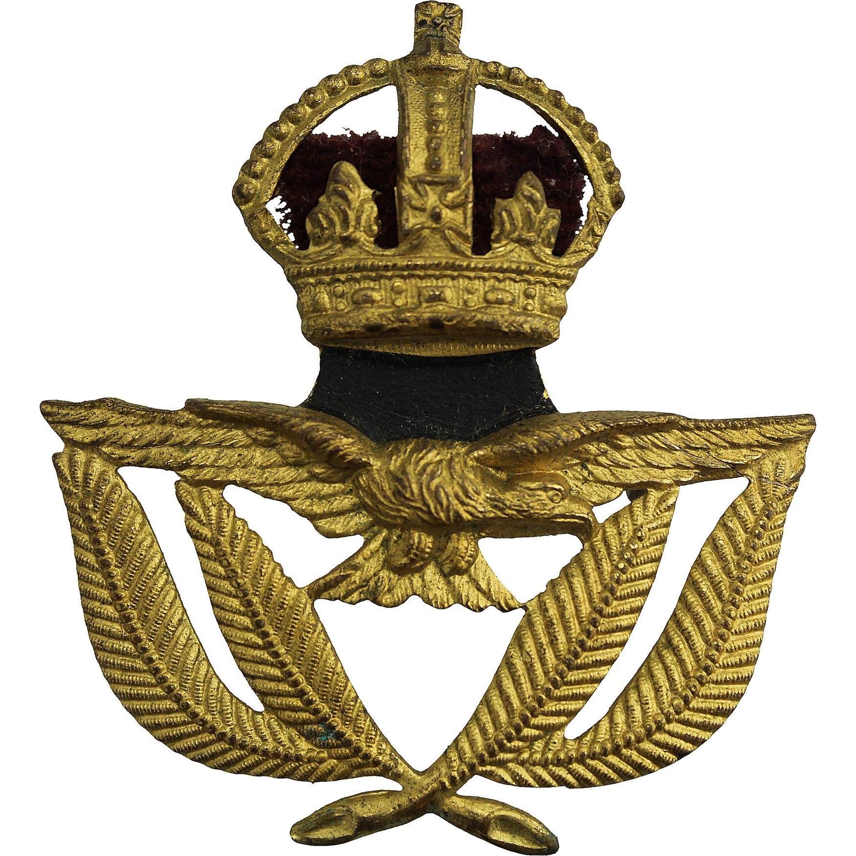 WW2 Royal Air Force RAF WARRANT OFFICERS Cap Badge - British Military ...