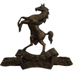Queens Own Royal West Kent Regiment OFFICERS Bronze Cap Badge