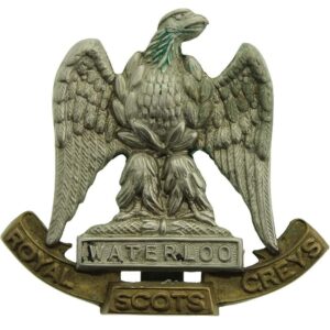 WW1 Royal Scots Greys Regiment Cap Badge