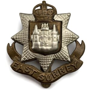 WW1 East Surrey Regiment Cap Badge