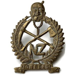 WW1 New Zealand Army Pioneers Corps Cap Badge