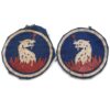 WW2 219th Independent Infantry Brigade Cloth Formation Sign Badge PAIR