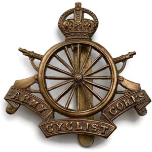 WW1 Army Cyclist Corps (Cyclists) Cap Badge - 16 SPOKES VERSION
