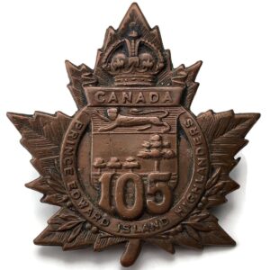 WW1 105th Canadian Battalion Prince Edward Island Highlanders Canada Cap Badge
