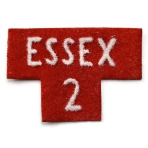 1950s Home Guard Essex Regiment 2nd Battalion Cloth Shoulder Title Badge Flash