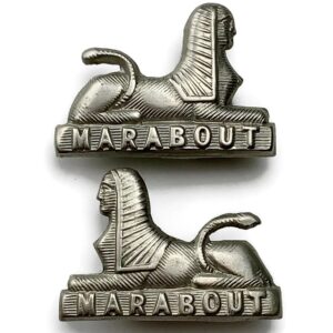 Dorsetshire (Dorset) Regiment Collar Badge PAIR