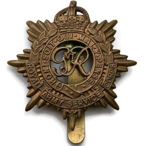 WW2 Royal Army Service Corps RASC Cap Badge - J.RGAUNT LONDON Makers Mark