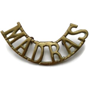 The Madras Regiment British Indian Army Colonial Shoulder Title