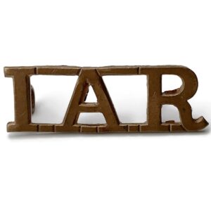 Indian Army Reserve IAR British Colonial India Army Shoulder Title