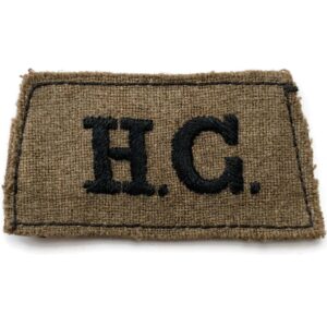WW2 Home Guard HG Cloth Slip On Shoulder Title