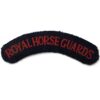 WW2 Royal Horse Guards Cloth Shoulder Title Badge Flash