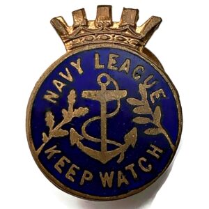 WW2 Royal Navy League Sea Cadet Corps Naval ENAMEL Lapel Badge