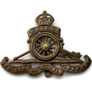 WW1 Royal Artillery Regiment MOVING / ROTATING WHEEL VERSION Cap Badge