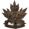 Royal Canadian Army Cadets of Canada Cap Badge - Queens Crown